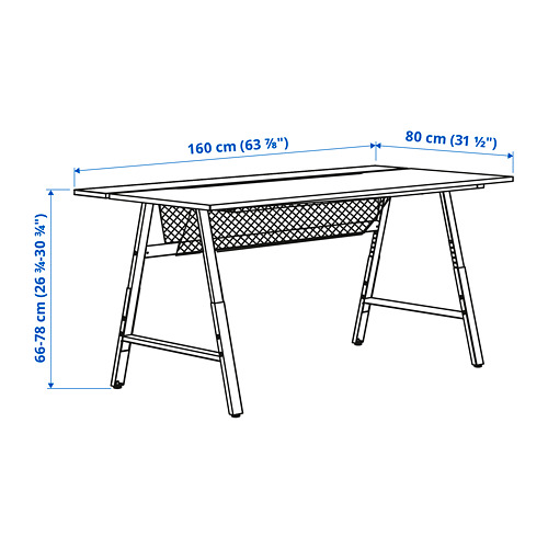 UTESPELARE gaming desk