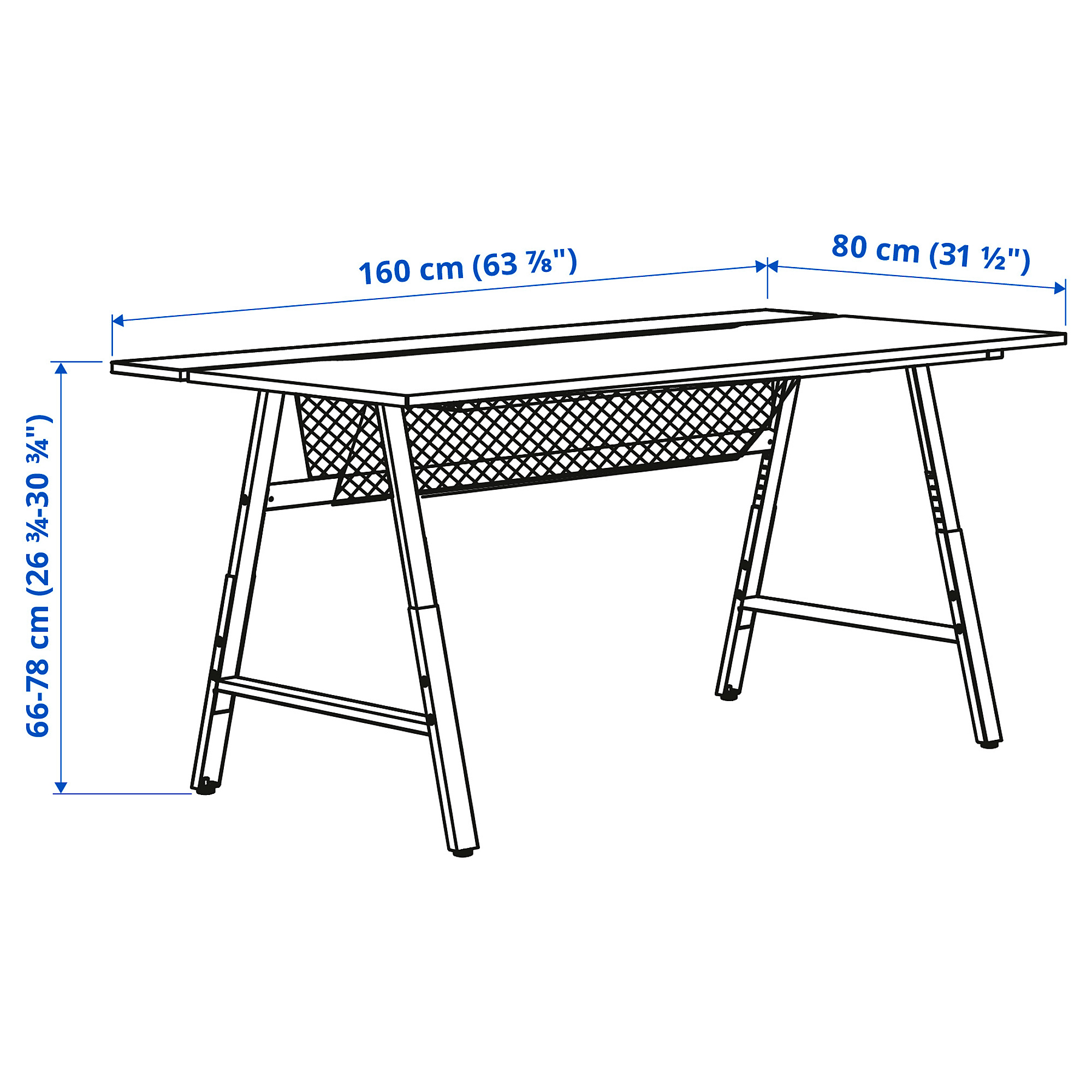 UTESPELARE gaming desk