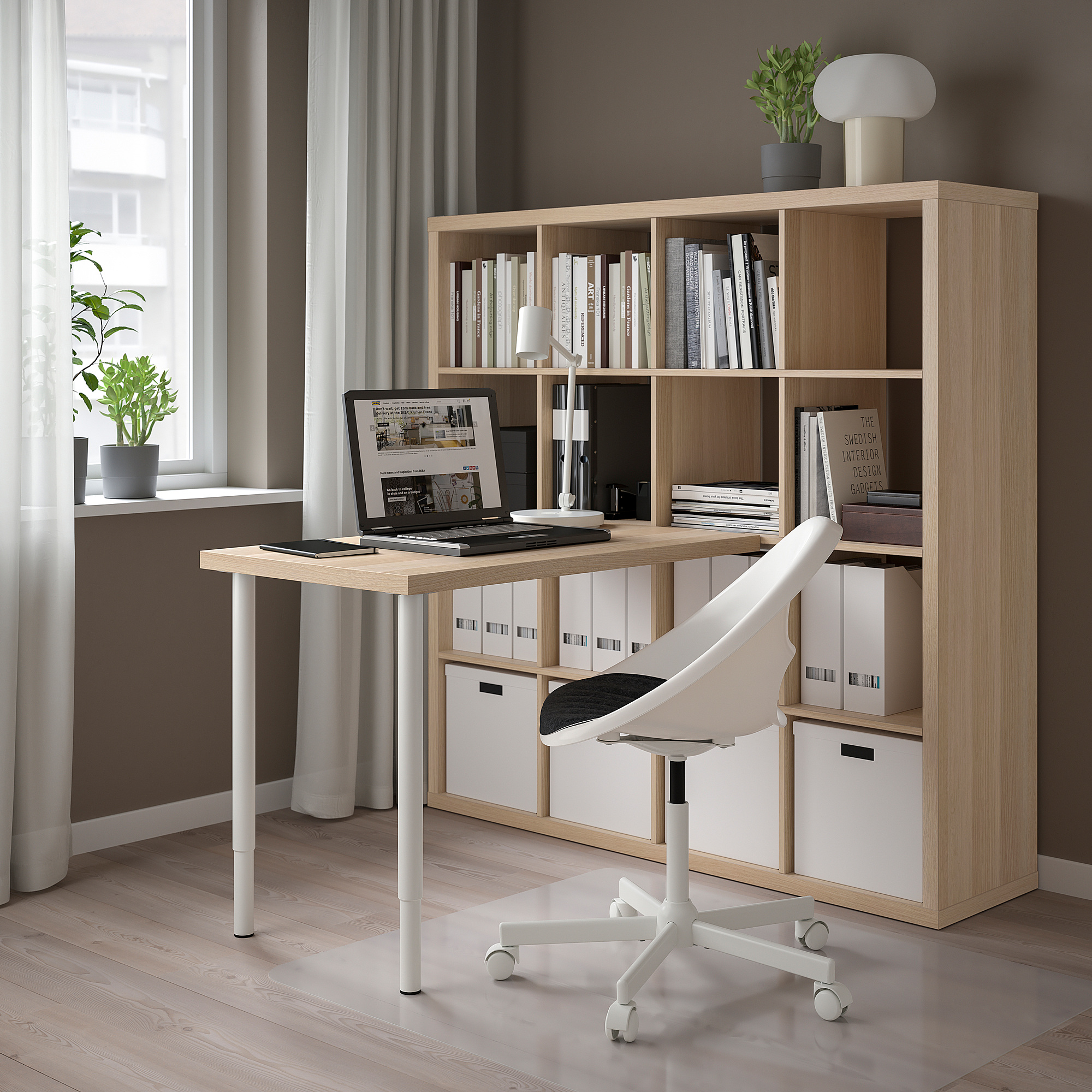 KALLAX/LINNMON desk combination