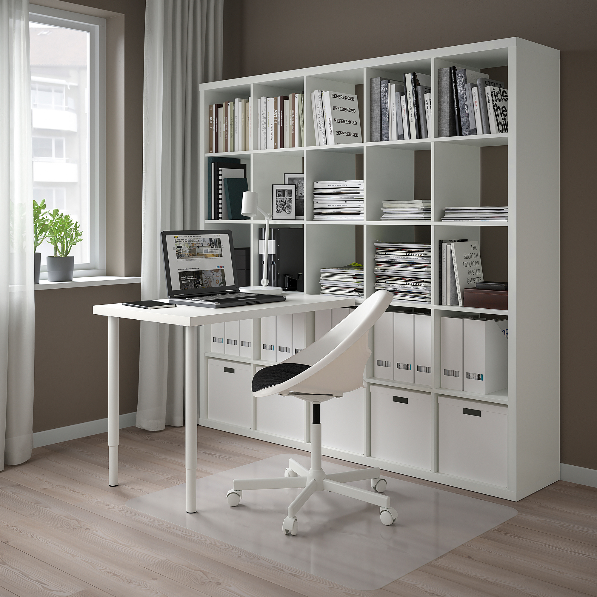 KALLAX/LINNMON desk combination