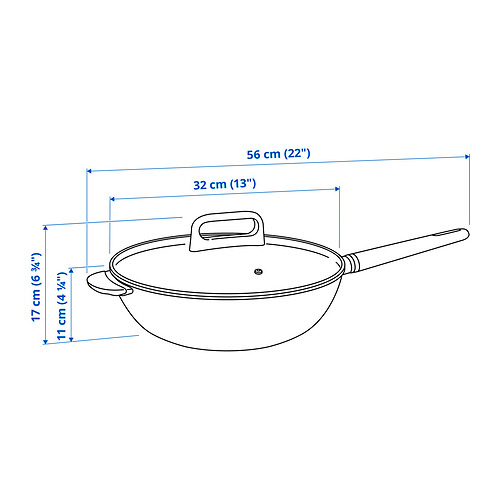 BESINNING wok with lid