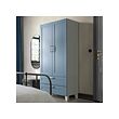 PLATSA wardrobe with 2 doors+2 drawers
