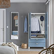 PLATSA wardrobe with 2 doors+2 drawers