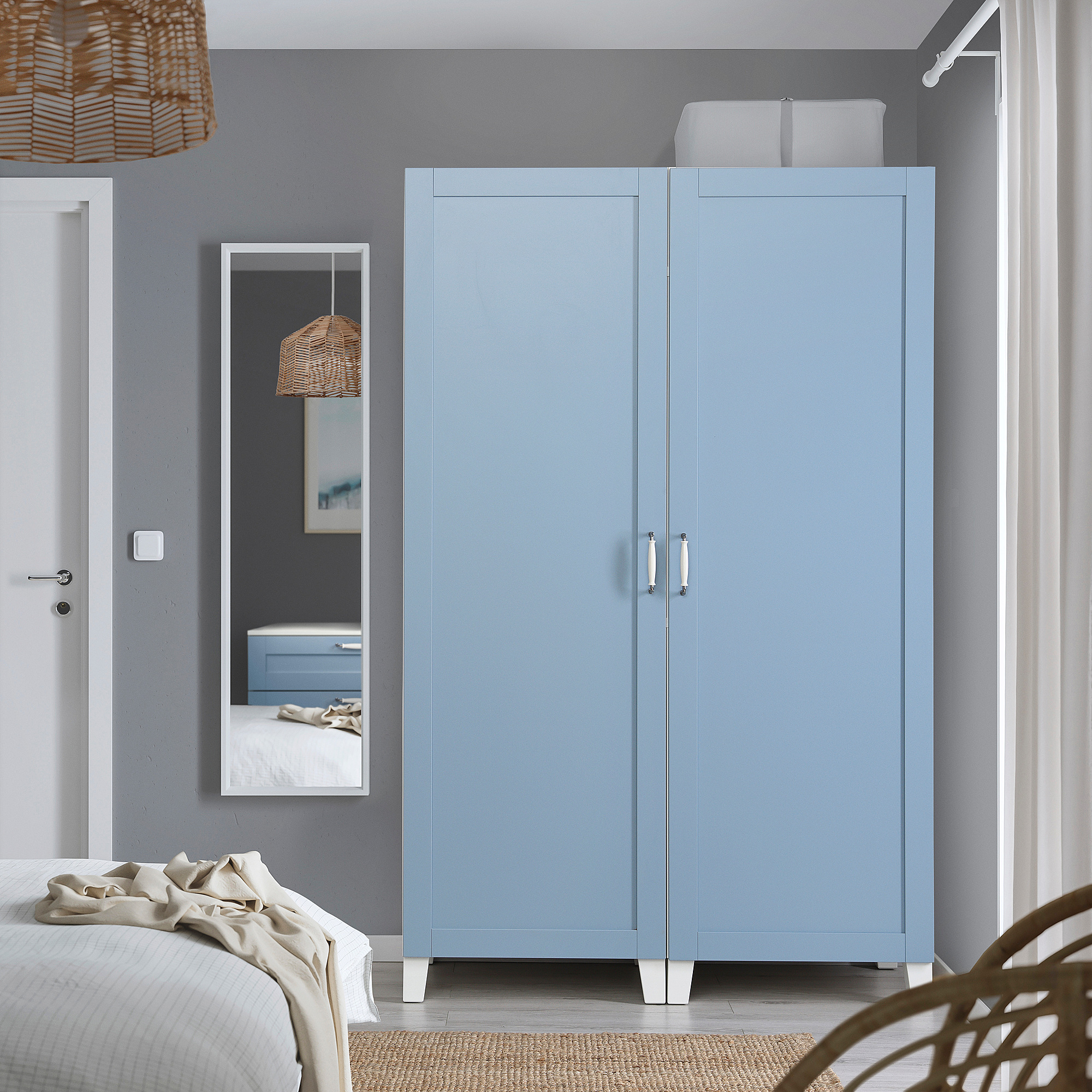 PLATSA wardrobe with 2 doors