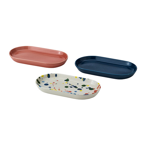 RÖDSNULTRA - serving plate, mixed patterns, 20x11 cm | IKEA Taiwan Online - PE967626_S4