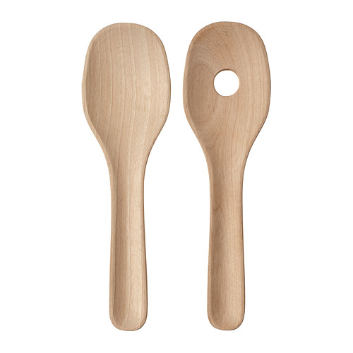 SKALLKNEKT - 2-piece salad servers set, solid birch | IKEA Taiwan Online - PE967634_S4