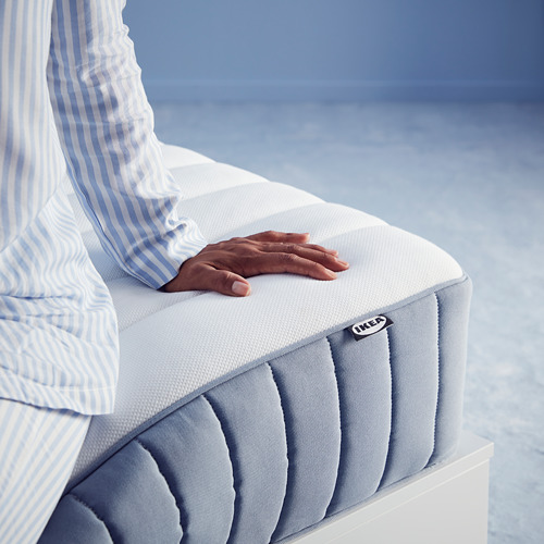 VALEVÅG - 單人獨立筒彈簧床墊, 高硬度/淺藍色 | IKEA 線上購物 - PH175779_S4