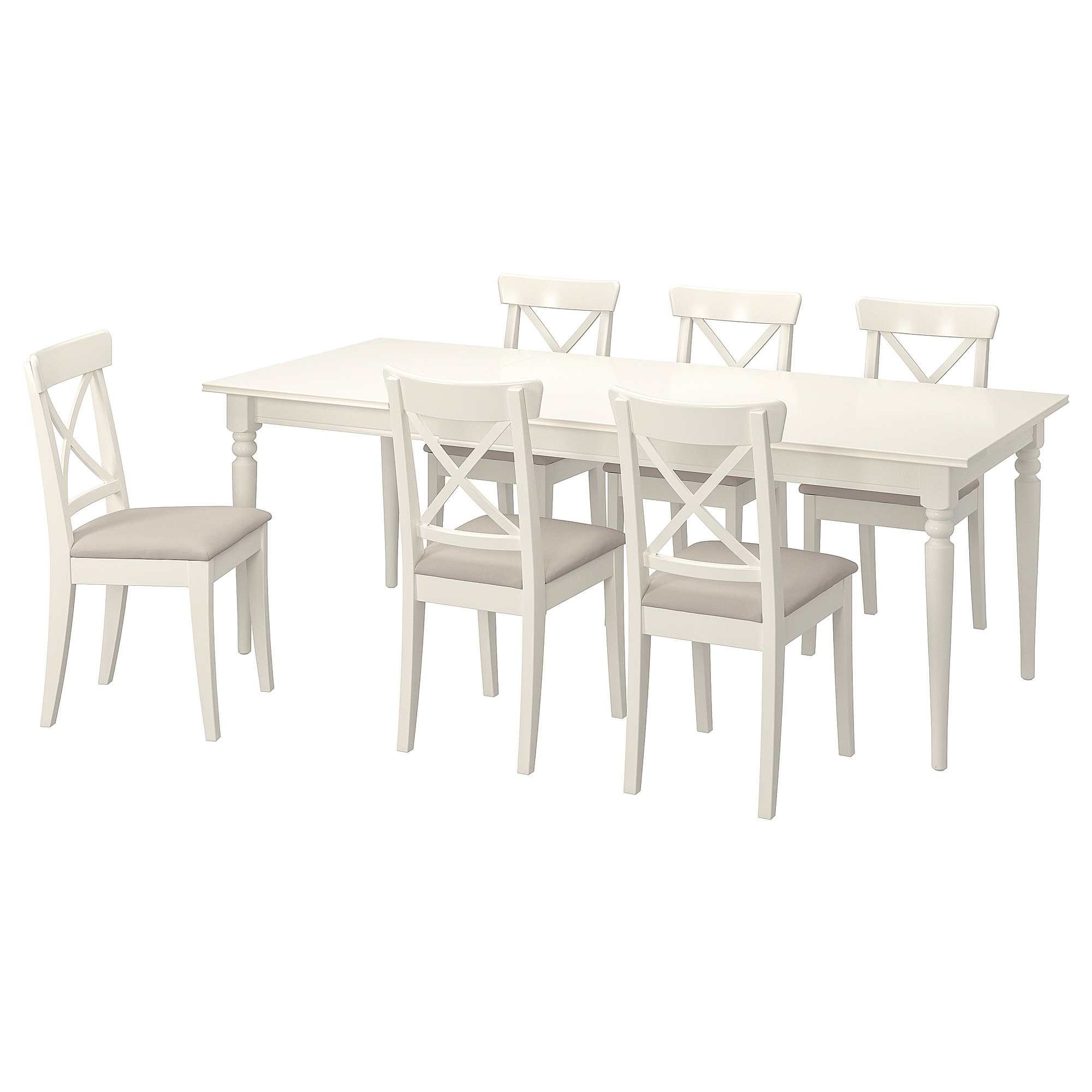 INGATORP/INGOLF table and 6 chairs