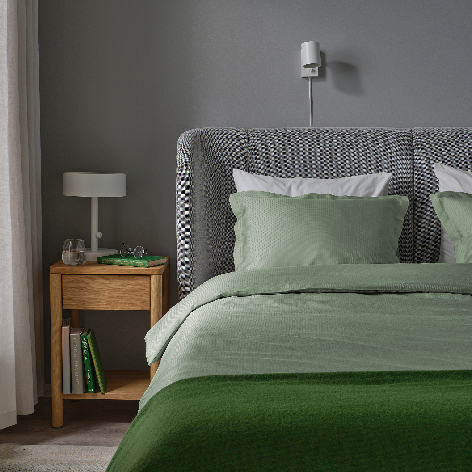 LÄKEVÄNDEROT duvet cover and 2 pillowcases