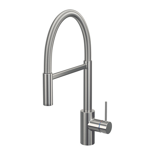 SALLSJÖN - kitchen mixer tap pull down w spray, stainless steel colour | IKEA Taiwan Online - E1006091_S4