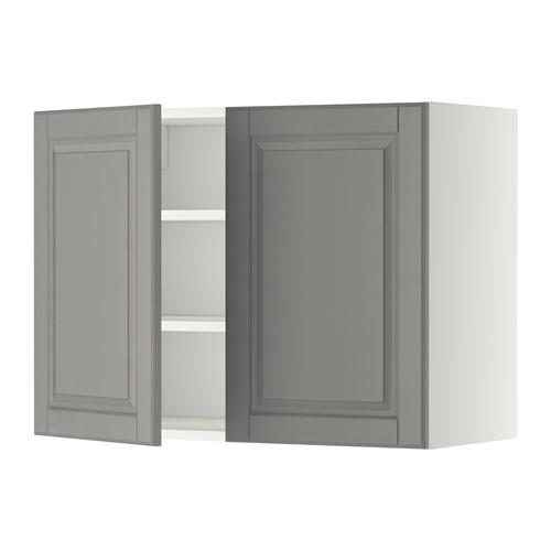 METOD wall cabinet with shelves/2 doors