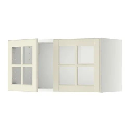 METOD - 雙玻璃門壁櫃, 白色/Bodbyn 淺乳白色, 80x37x40 公分 | IKEA 線上購物 - PE352381_S4