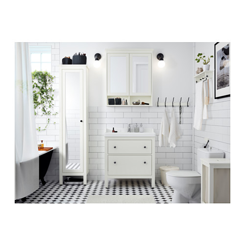 HEMNES high cabinet with mirror door