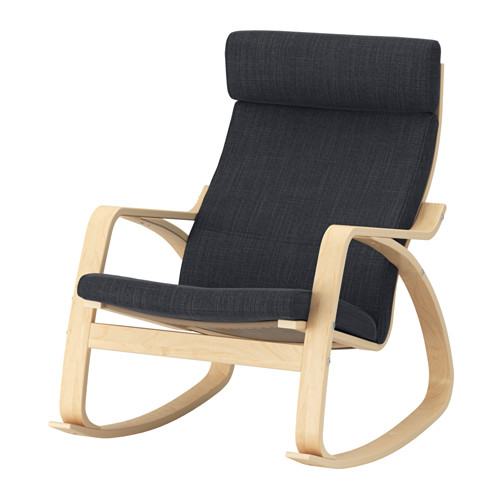 POÄNG - rocking-chair, birch veneer/Hillared anthracite | IKEA Taiwan Online - PE629316_S4