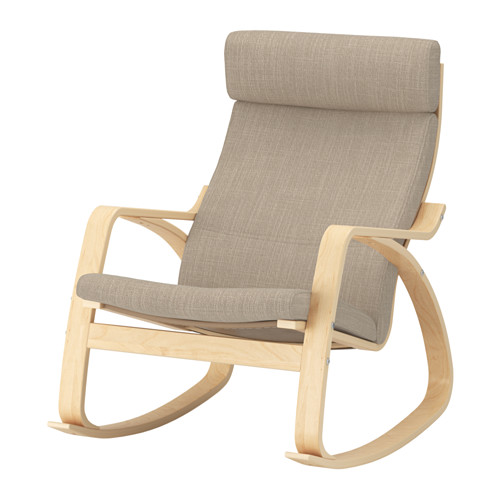 POÄNG - rocking-chair, birch veneer/Hillared beige | IKEA Taiwan Online - PE629319_S4