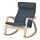 POÄNG - 搖椅, 實木貼皮, 樺木/Hillared 深藍色 | IKEA 線上購物 - PE629322_S1