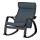 POÄNG - 搖椅, 黑棕色/Hillared 深藍色 | IKEA 線上購物 - PE629335_S1