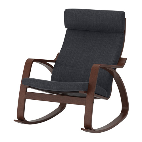 POÄNG - rocking-chair, brown/Hillared anthracite | IKEA Taiwan Online - PE629338_S4