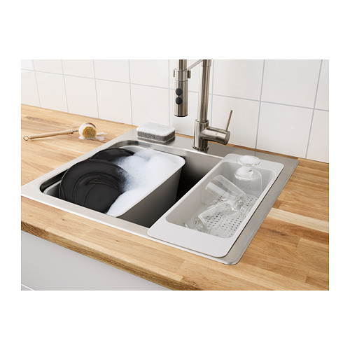 GRUNDVATTNET - 活動式洗滌槽, 灰色 | IKEA 線上購物 - PH138460_S4