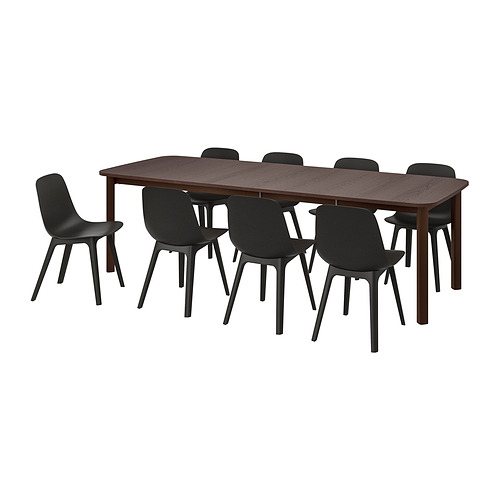 STRANDTORP/ODGER 餐桌附8張餐椅