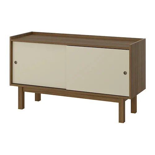 FÖRSÄLJARE - sideboard, dark beige wood/light beige, 140x46x78 cm | IKEA Taiwan Online - E1006154_S4