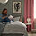 PAGODTRÄD - duvet cover and 2 pillowcases, white/dark blue | IKEA Taiwan Online - PE865304_S1