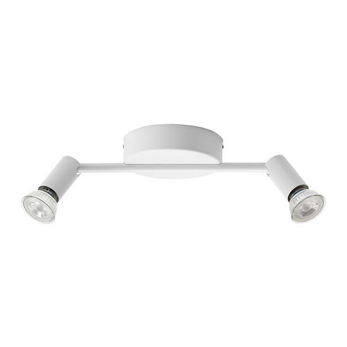 KRUSNATE ceiling spotlight with 2 spots