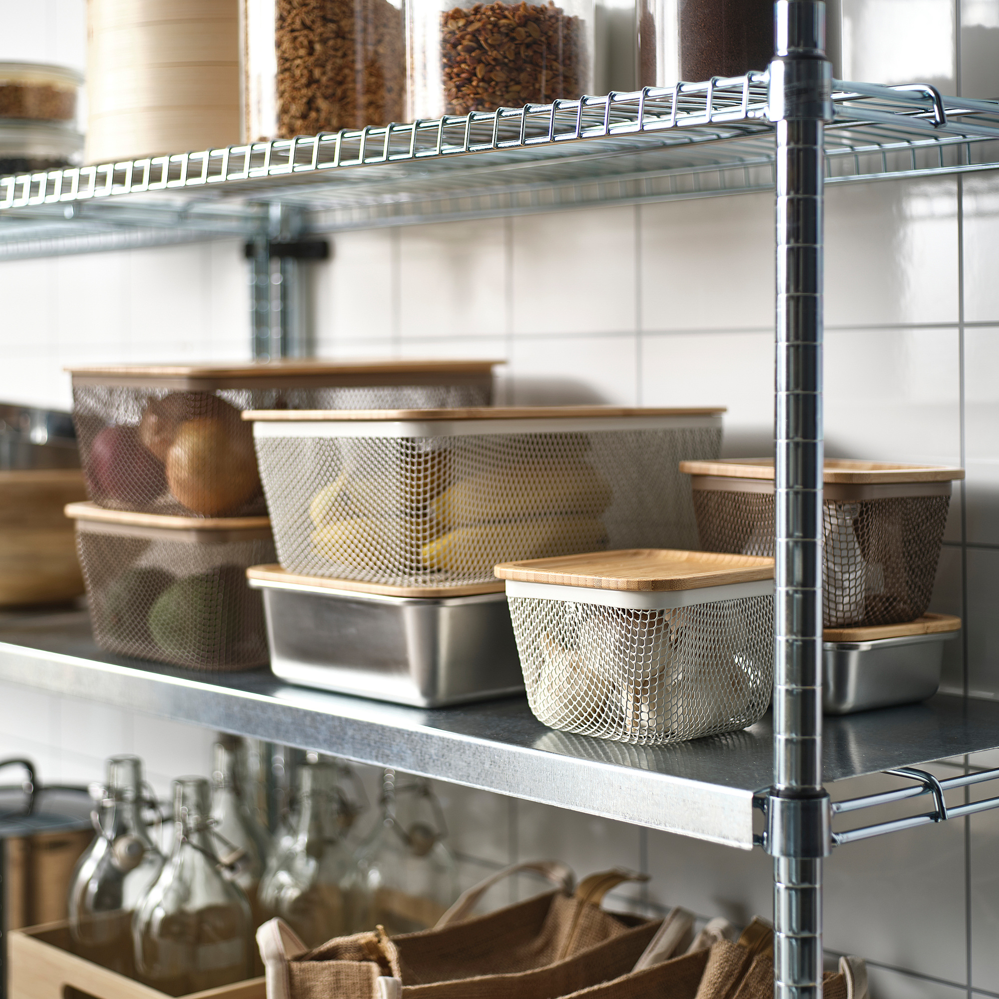 IKEA 365+ food storage basket with lid
