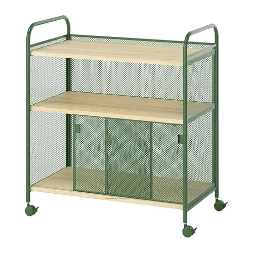 NÅLMAKARE - 附輪腳儲物櫃，深綠色/金屬，79x44x88 公分 | IKEA 線上購物 - E1006195_S4