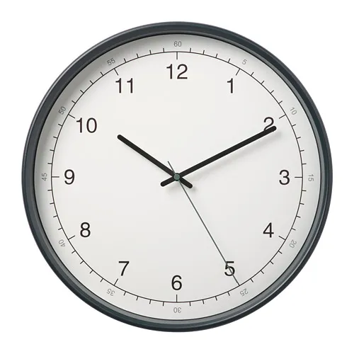 TAGGAD - wall clock, white/grey, 38 cm | IKEA Taiwan Online - PE784755_S4