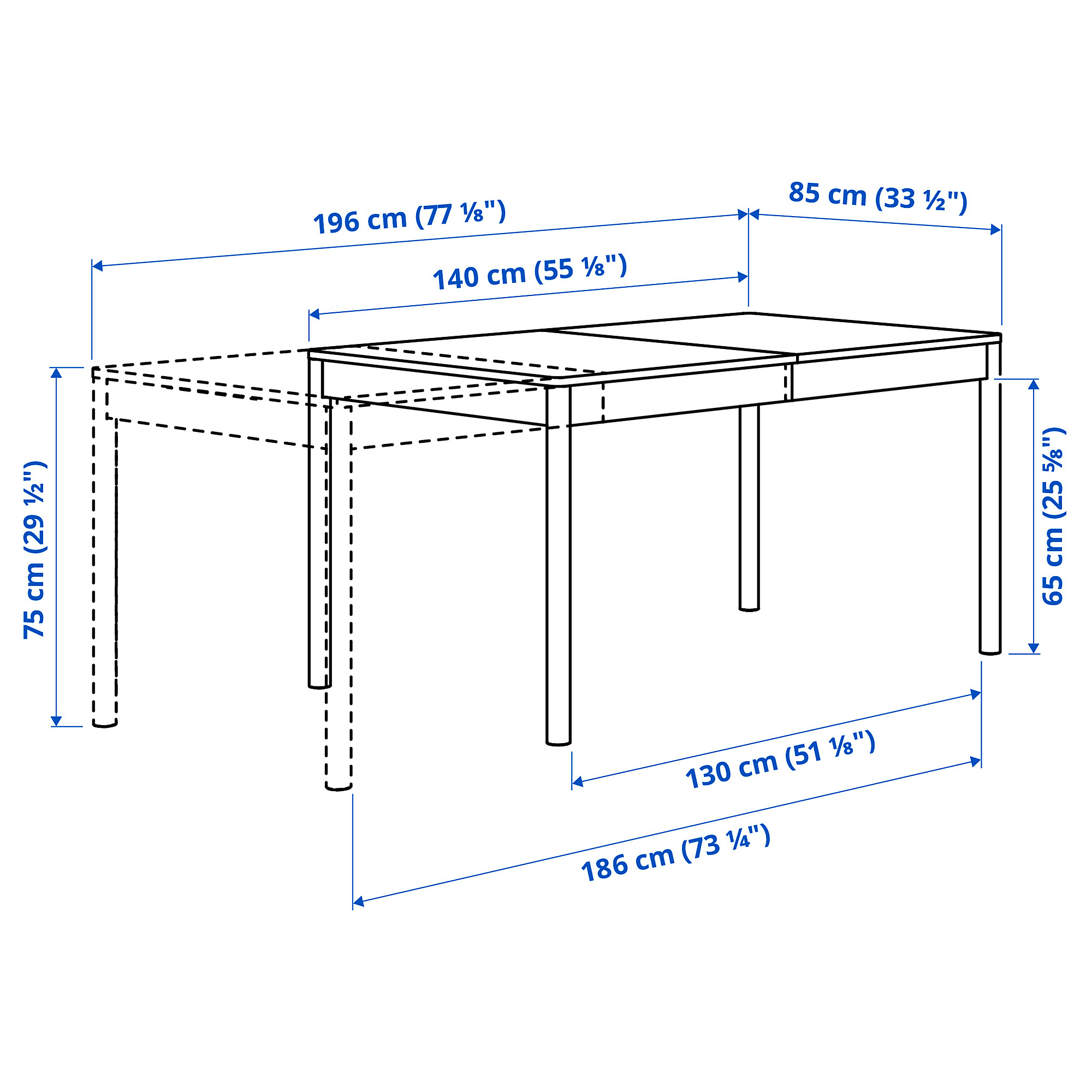 TONSTAD extendable table