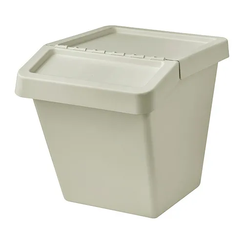 SORTERA - 附蓋垃圾分類箱, 米色, 60 公升 | IKEA 線上購物 - E1006266_S4