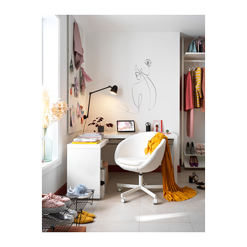 MALM - L型書桌/工作桌, 白色 | IKEA 線上購物 - PH165496_S4