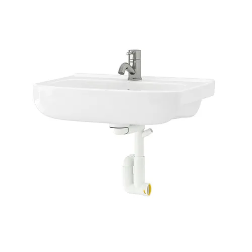BJÖRKÅN - 洗臉盆附排水管配件/水龍頭, 白色, 54x40 公分 | IKEA 線上購物 - PE823006_S4
