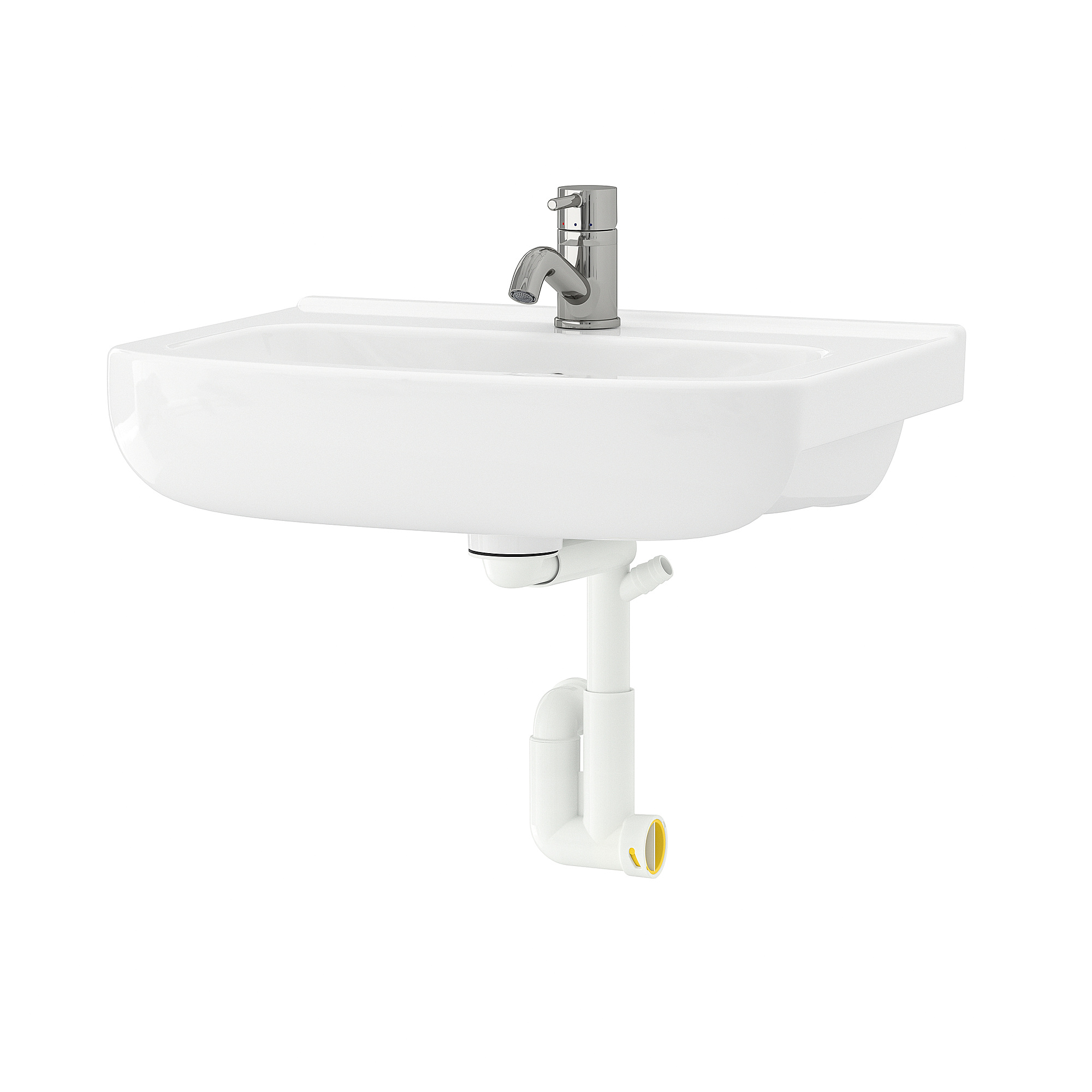 BJÖRKÅN wash-basin w water trap/mixer tap