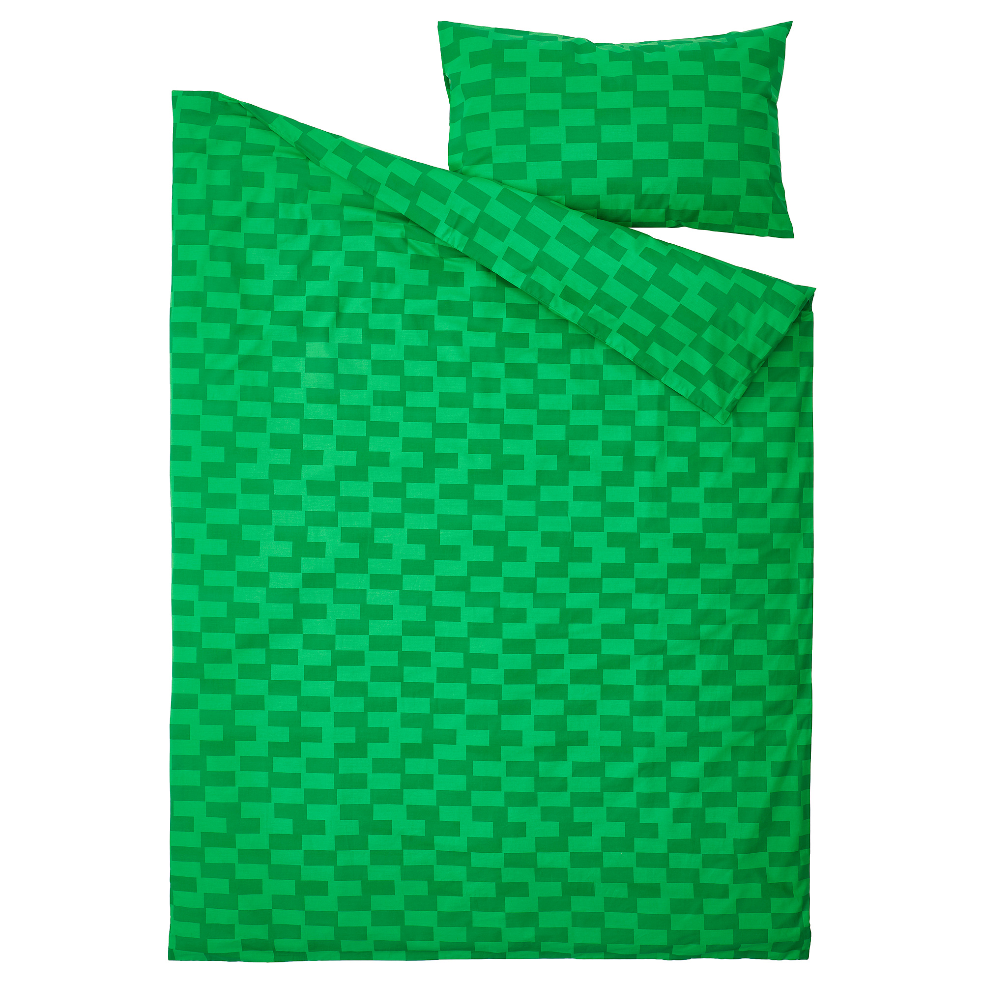 BLÅSKATA duvet cover and pillowcase
