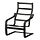 POÄNG - 扶手椅框架，黑色 | IKEA 線上購物 - E1006279_S1