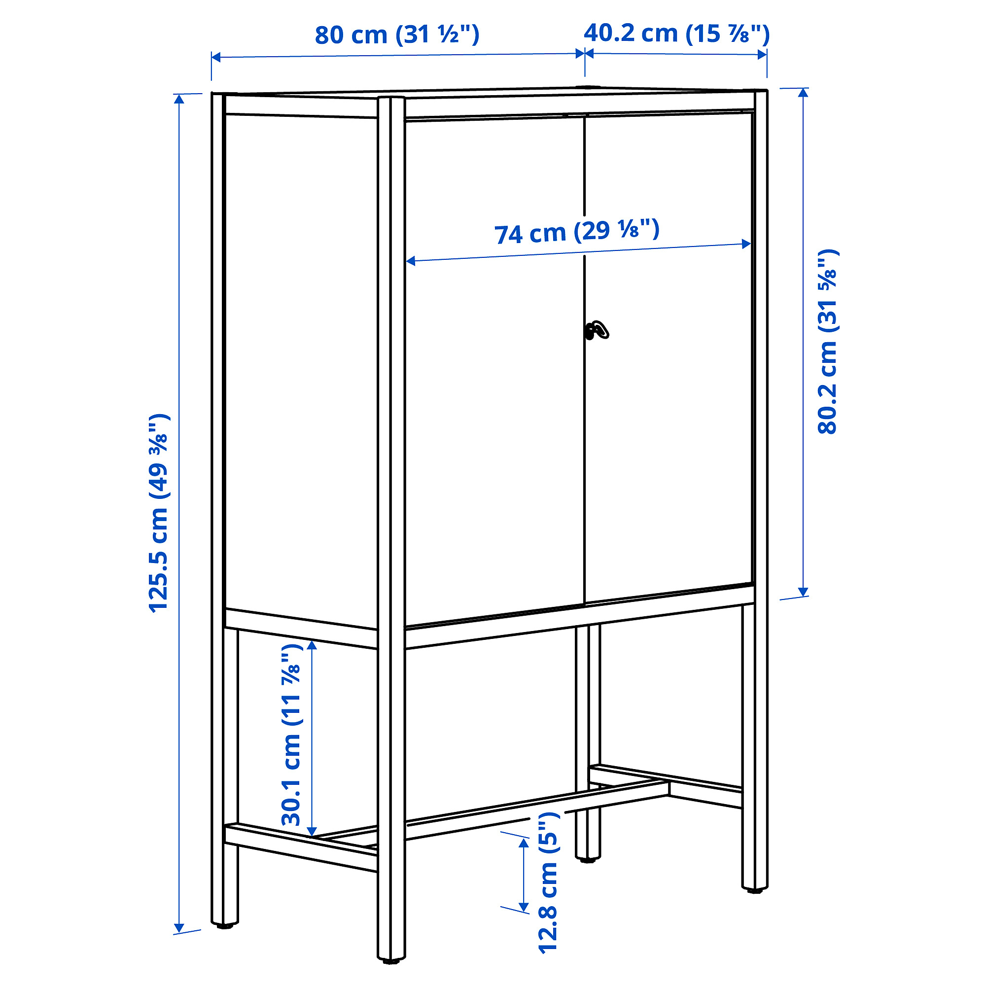 STOCKHOLM 2025 cabinet with 2 doors