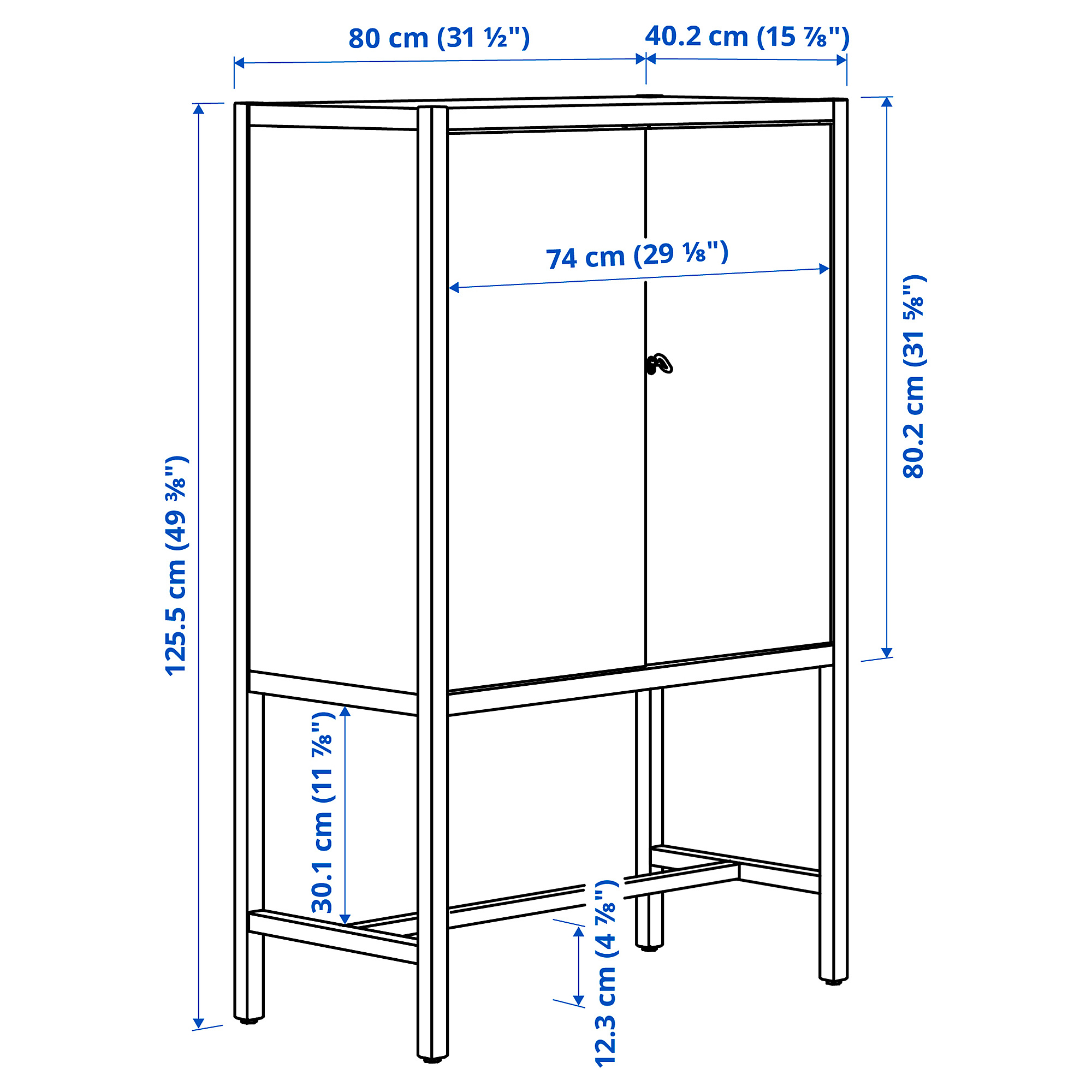 STOCKHOLM 2025 cabinet with 2 doors