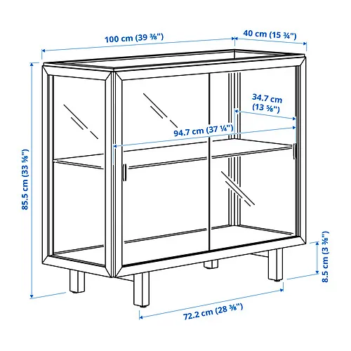 STOCKHOLM 2025 glass-door cabinet