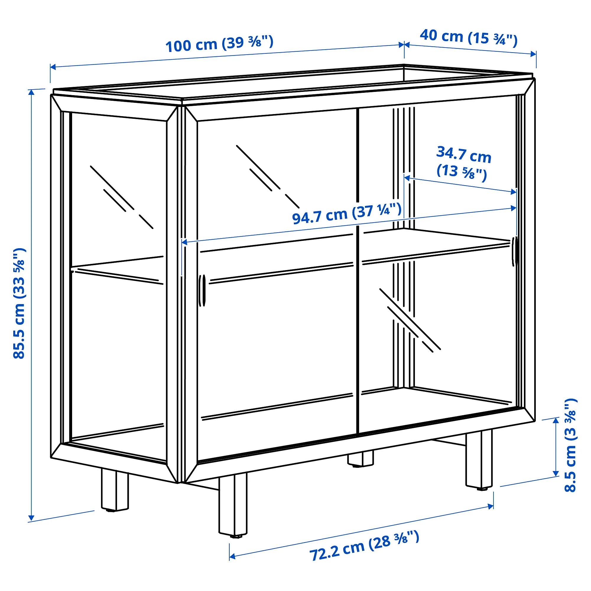 STOCKHOLM 2025 glass-door cabinet