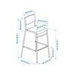 STIG bar stool with backrest
