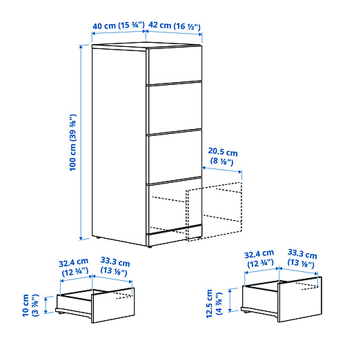 LASTARE 抽屜櫃/4抽