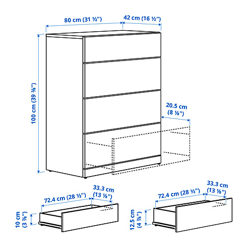 LASTARE 抽屜櫃/4抽