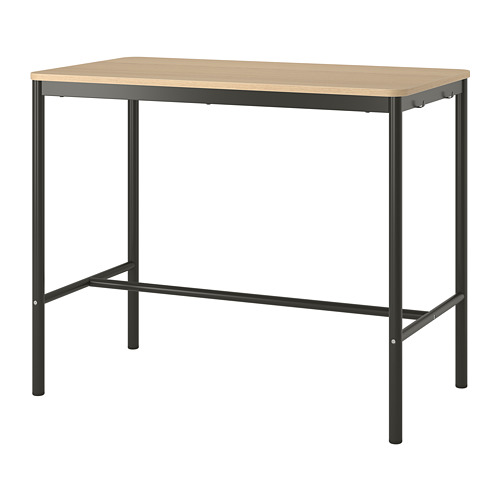 TOMMARYD - table, white stained oak veneer/anthracite | IKEA Taiwan Online - PE782593_S4