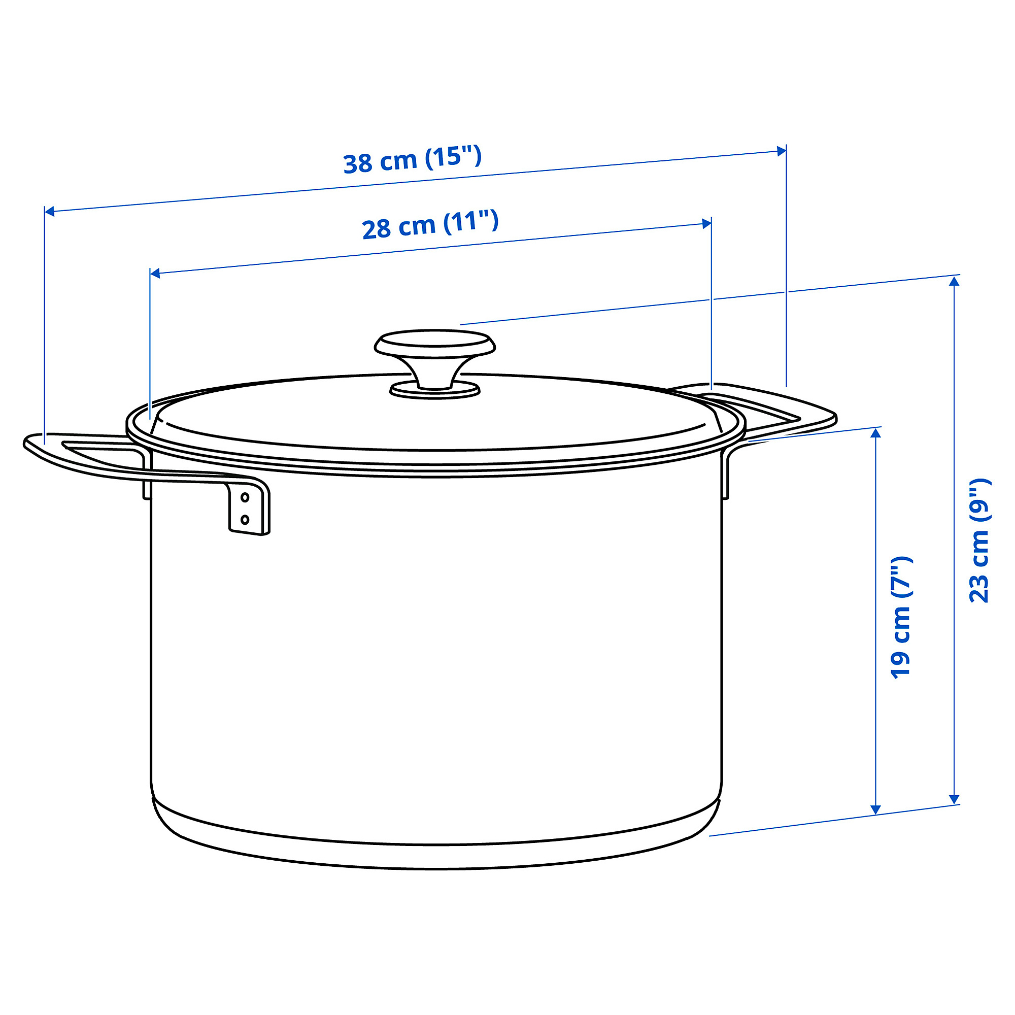 HEMKOMST pot with lid