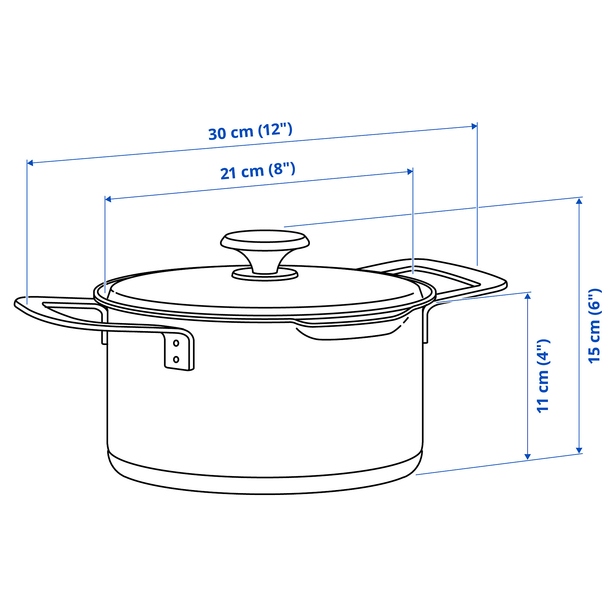 HEMKOMST pot with lid