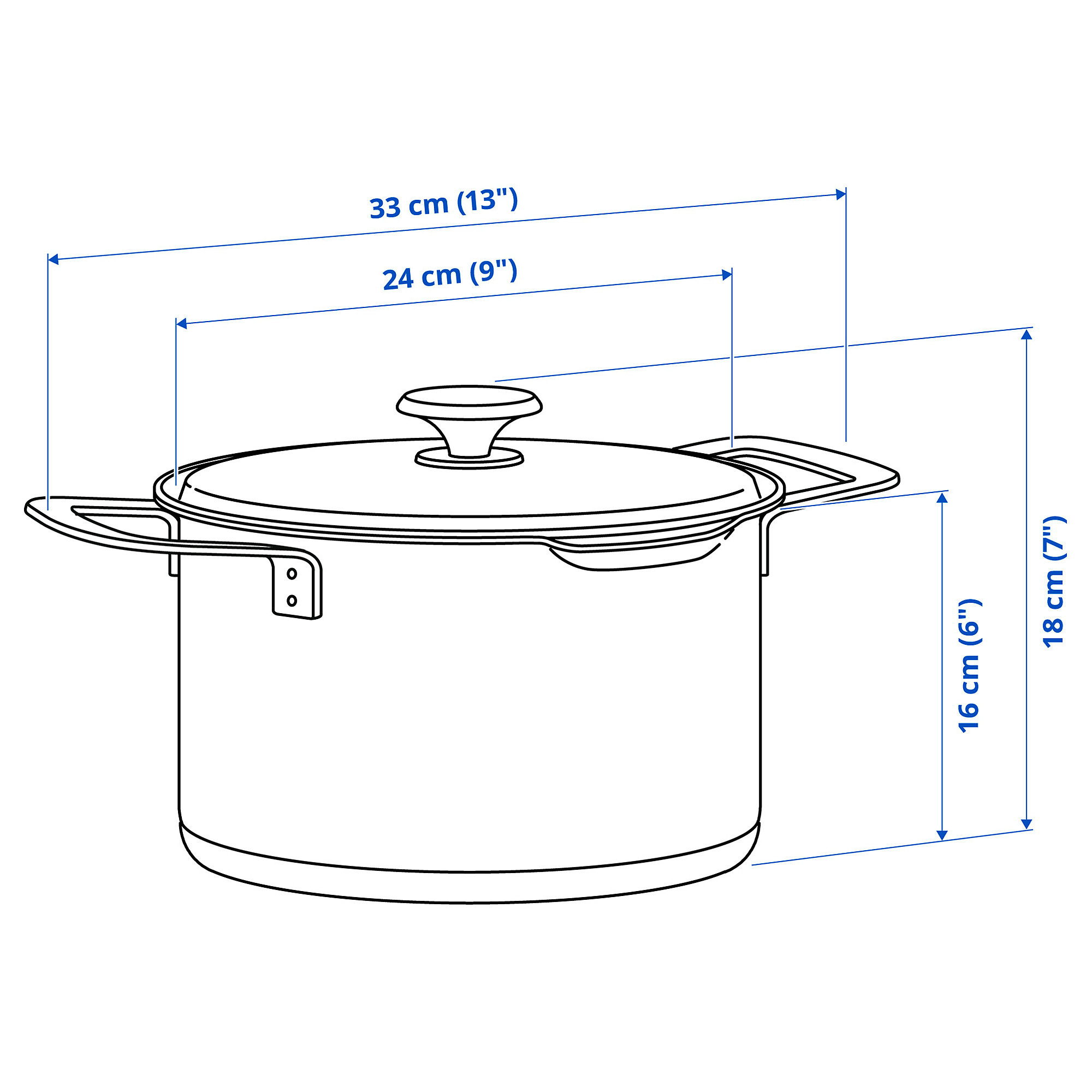 HEMKOMST pot with lid