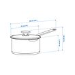 HEMKOMST saucepan with lid