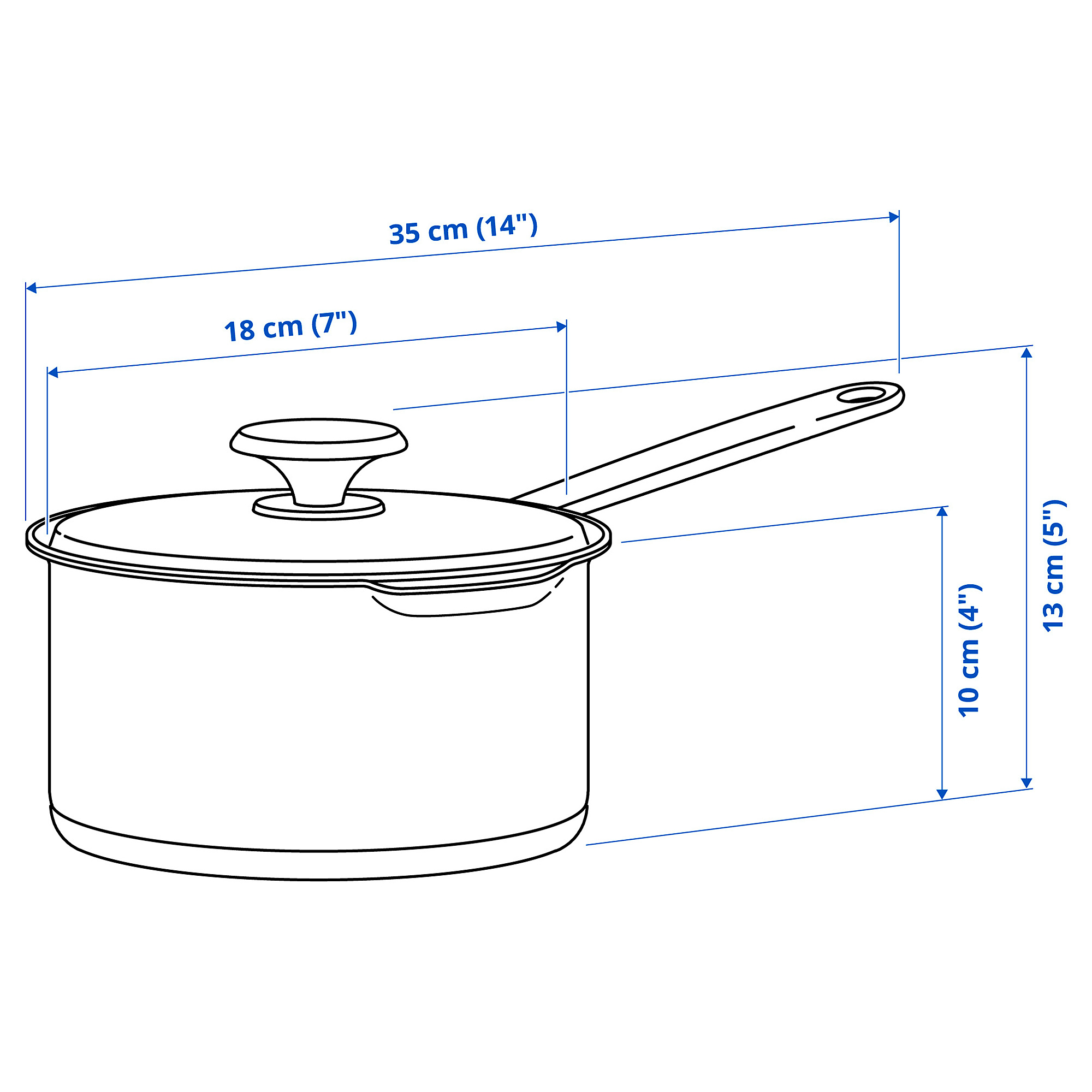 HEMKOMST saucepan with lid